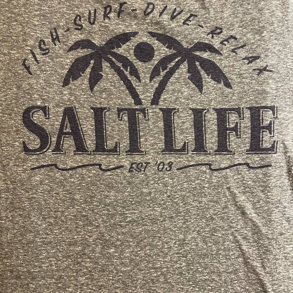 Salt Life Heather Gray Short Sleeve Tee